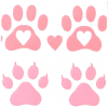 dog cat paw print