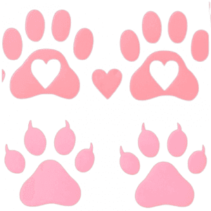 dog cat paw print