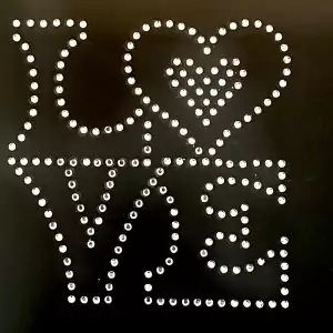 handmade rhinestone transfer