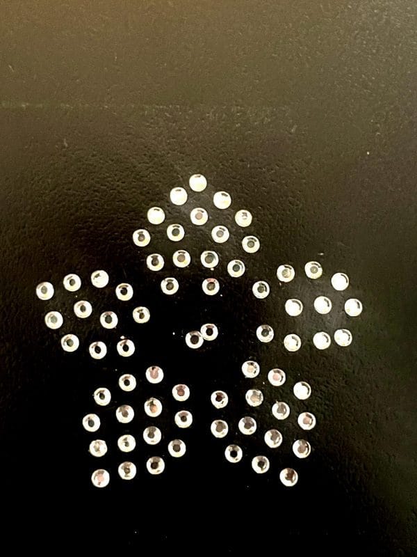 Dazzling Flower Heat Rhinestone Iron-On Transfer *2 per order*