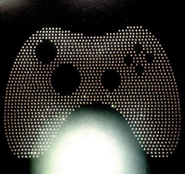 Sparkling Xbox Controller Rhinestone Transfer with 1400+ Gems