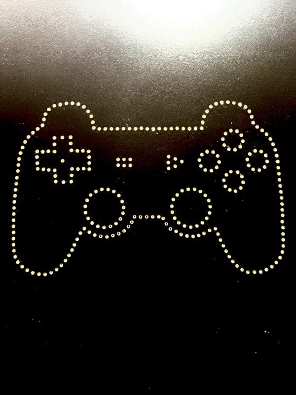 Sparkling PS5/PS4 Controller Rhinestone Transfer for Gamers